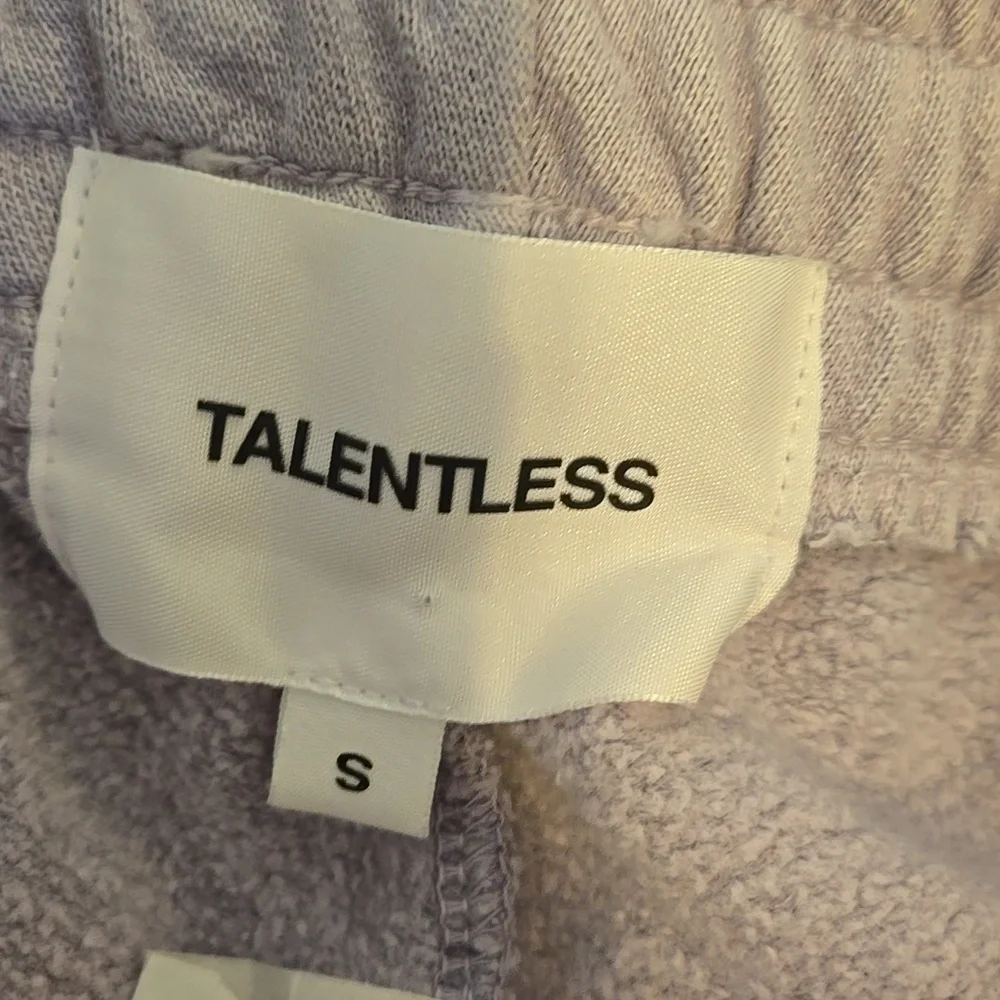 TALENTLESS Light Gray/purple Drawstring Jogger Pants - Picture 4 of 6